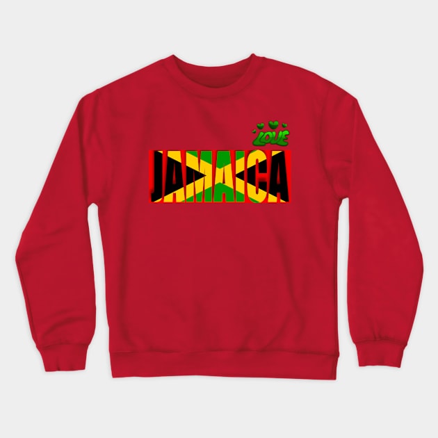 Love Jamaica Crewneck Sweatshirt by alzo